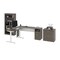 Bestar BESTAR Upstand 135W 72W L-Shaped Standing Desk with Bookcase and File Cabinet in bark grey & white 175853-000047 - alternate 6